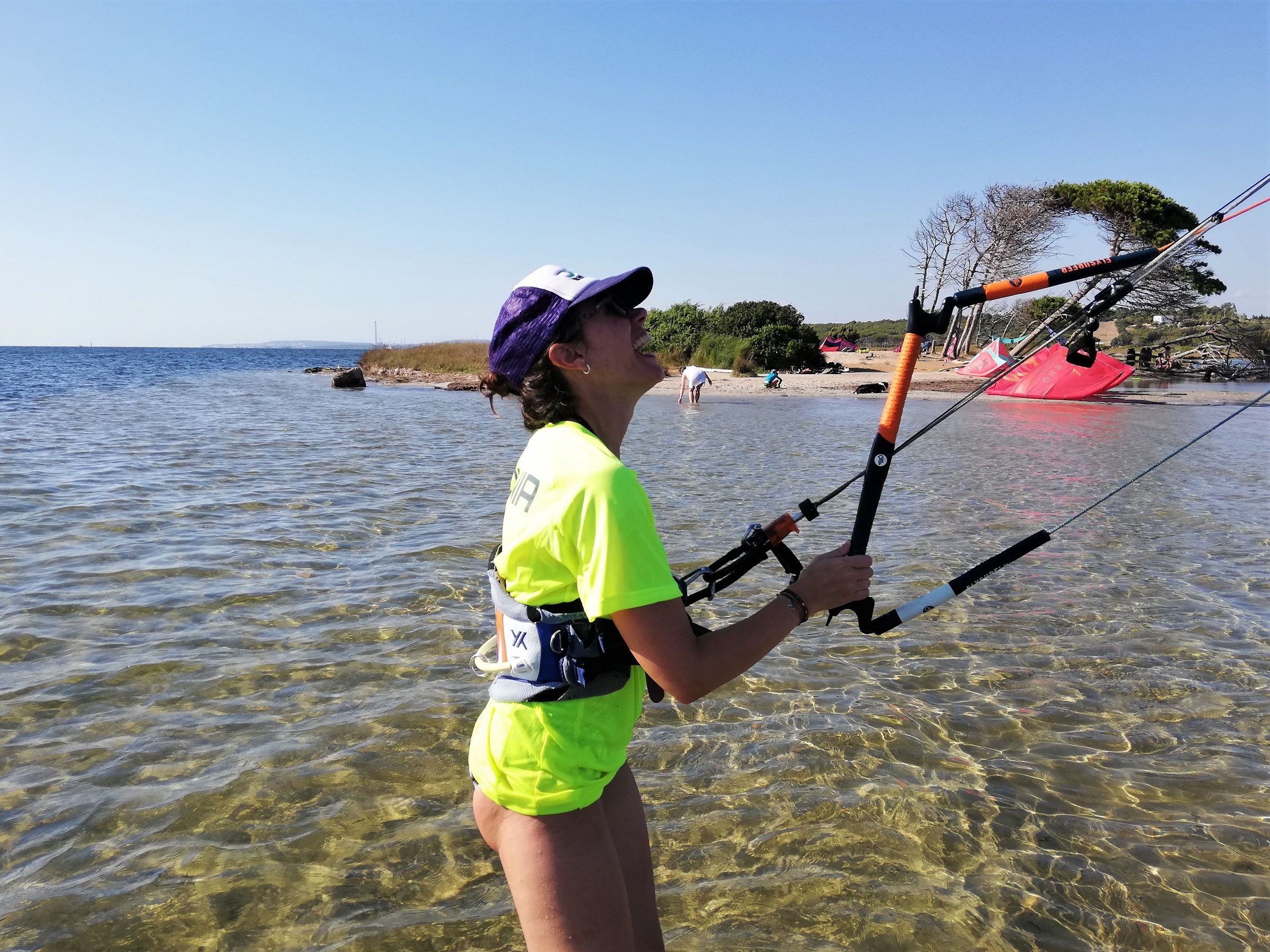 Impara il kitesurf in Sardegna a Punta Trettu
